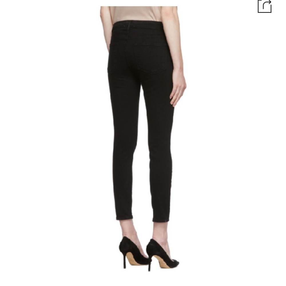 Frame Denim Black Ankle Jeans - Picture 2 of 3